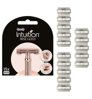 Wilkinson Sword Intuition Double Edge Rose Gold 15 Pieces for Women