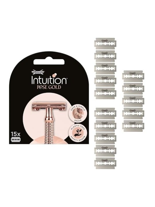 Wilkinson Sword Intuition Double Edge Rose Gold 15 Pieces for Women