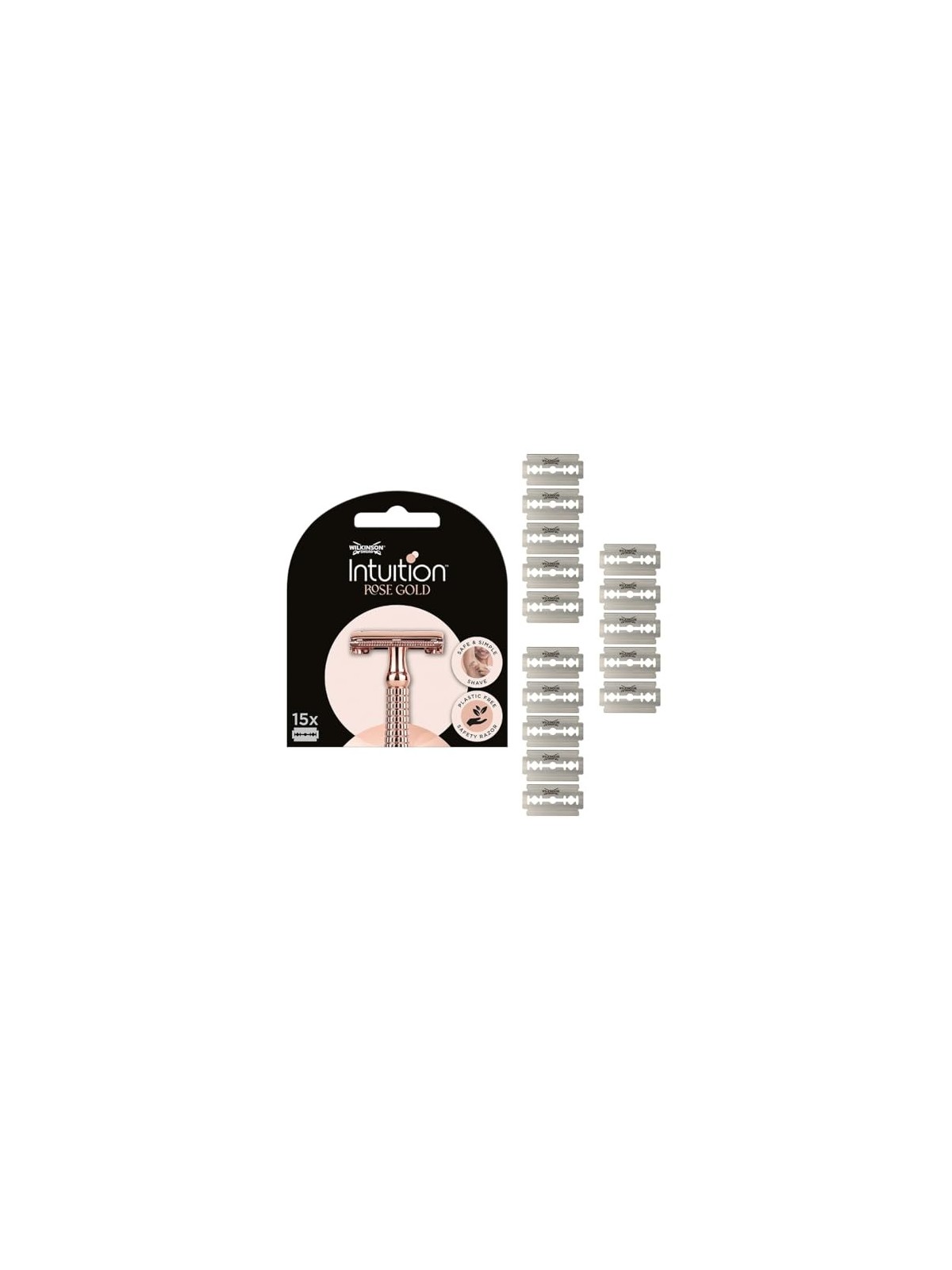Wilkinson Sword Intuition Double Edge Rose Gold 15 Pieces for Women