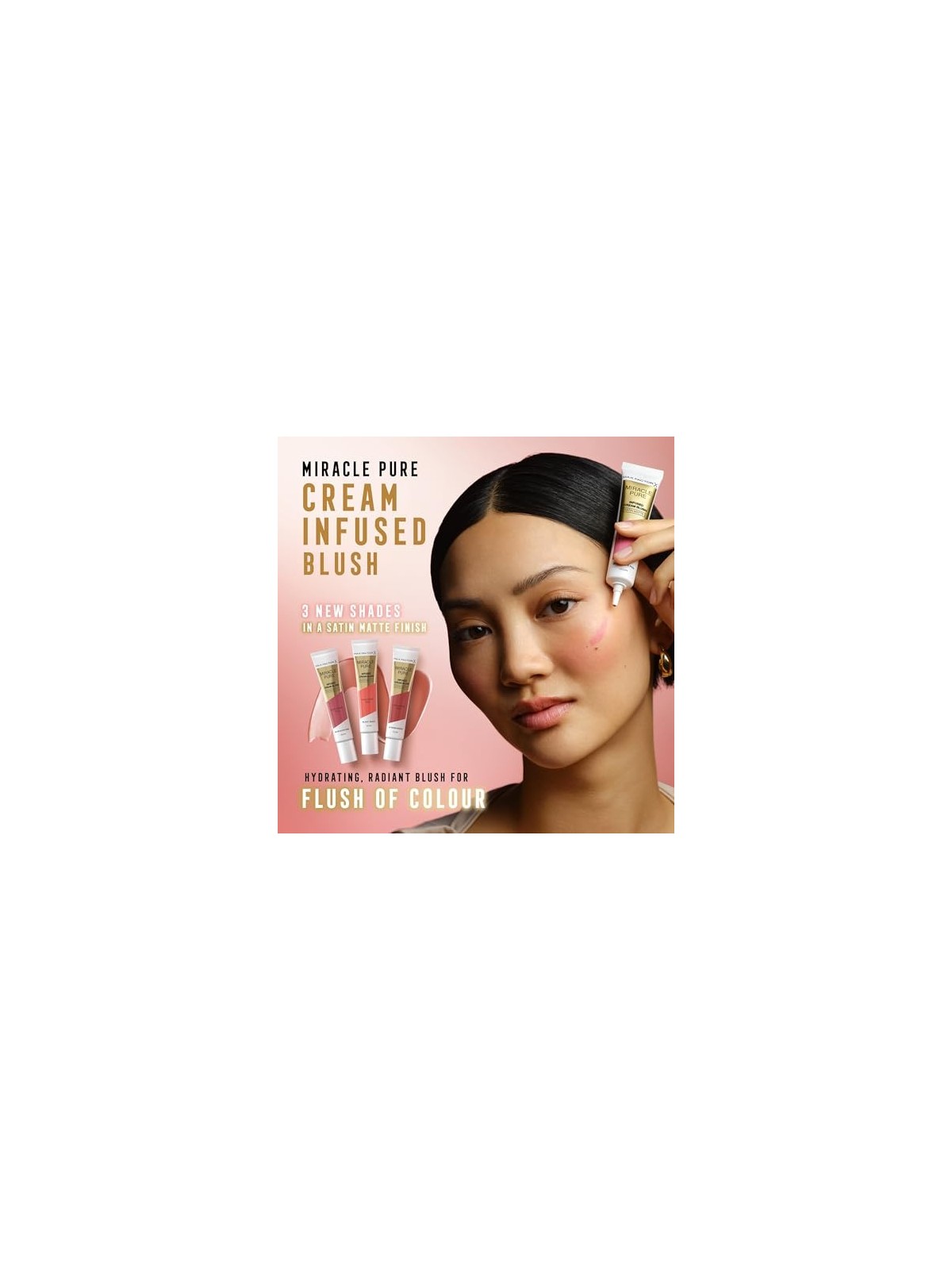 Max Factor Miracle Pure Infuso Crema Blush 15 ml 01 Radiant Rose donna