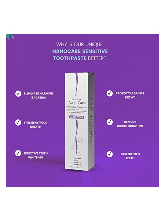 VitalCare White Pearl Nano Care Silver Sensitive Toothpaste for Women