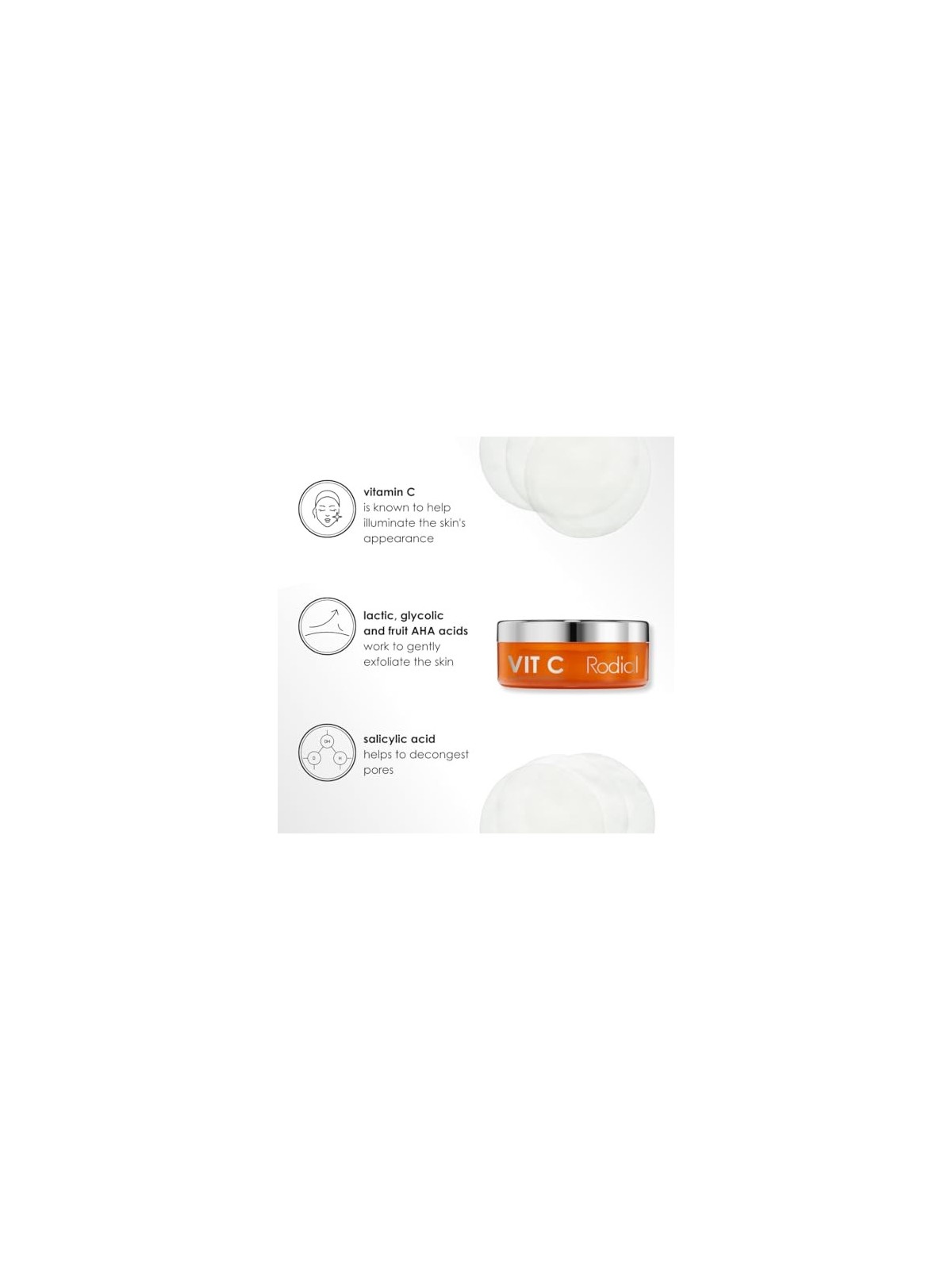 Rodial Vit C Brightening Cleansing Pads 20 unità acquista 