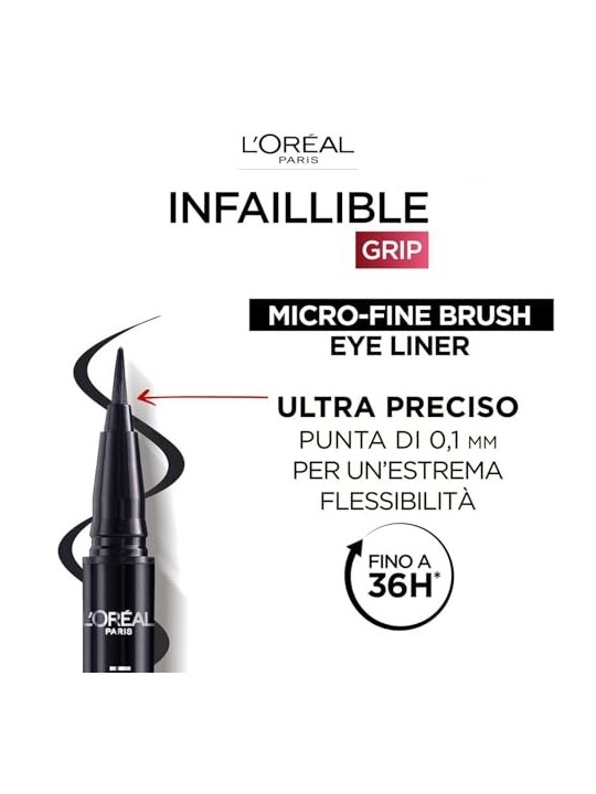 Eyeliner L'Orï¿½ï¿½al Grip Infallibile 36 Ore Obsidian Black