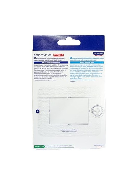 Hansaplast Sensitive XXL 8x10 5U unisex