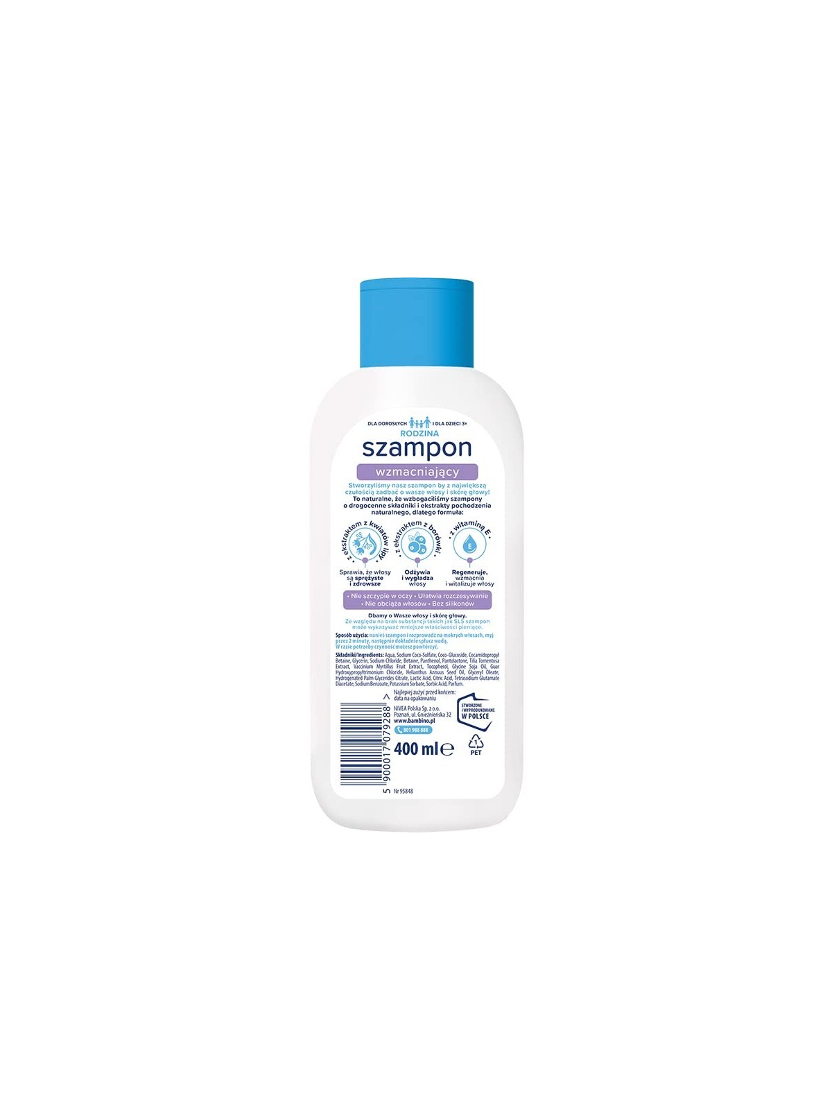 Shampoo rinforzante per capelli sottili e delicati 400ml