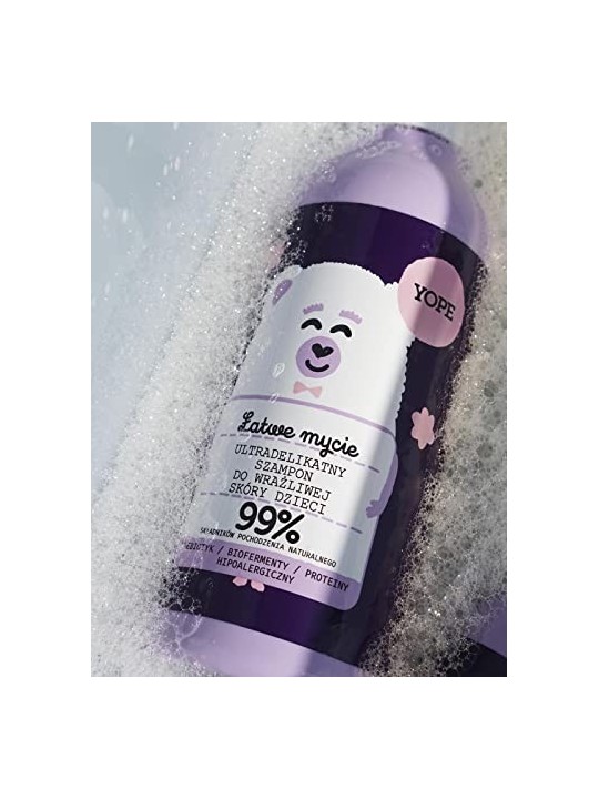 YOPE Shampoo ultradelicato per il lavaggio della pelle sensibile dei bambini 300ml