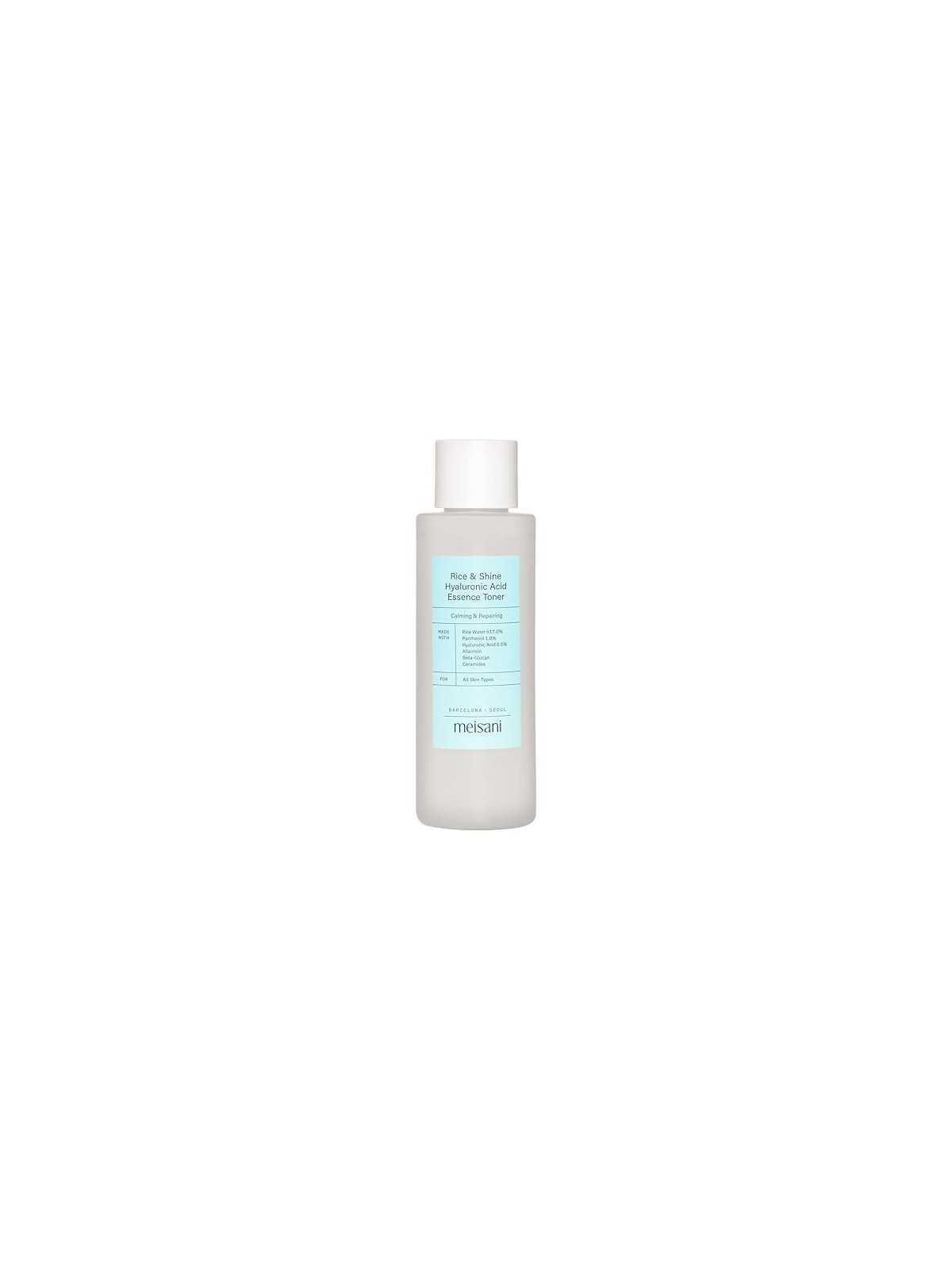 Tonico idratante Meisani RICE AND SHINE con acido ialuronico 150ml