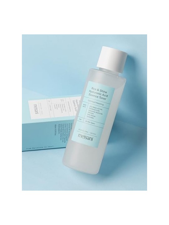Tonico idratante Meisani RICE AND SHINE con acido ialuronico 150ml
