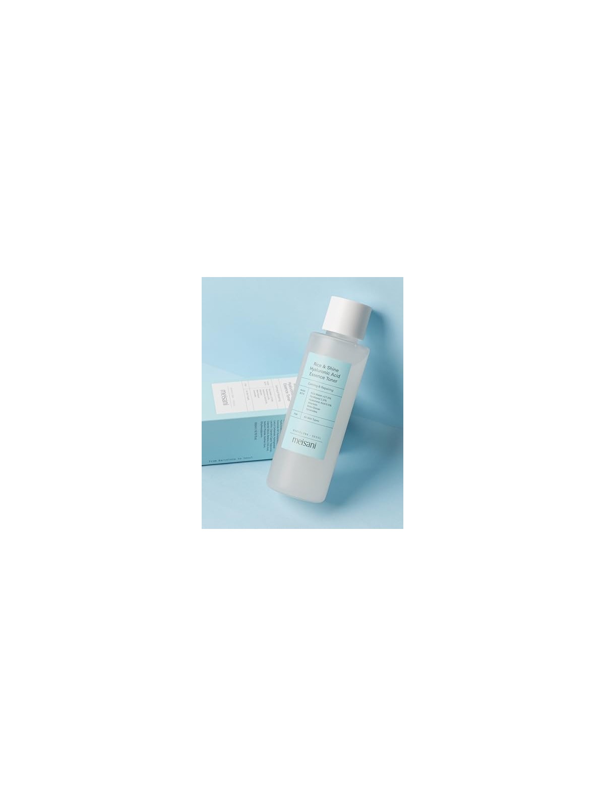 Tonico idratante Meisani RICE AND SHINE con acido ialuronico 150ml