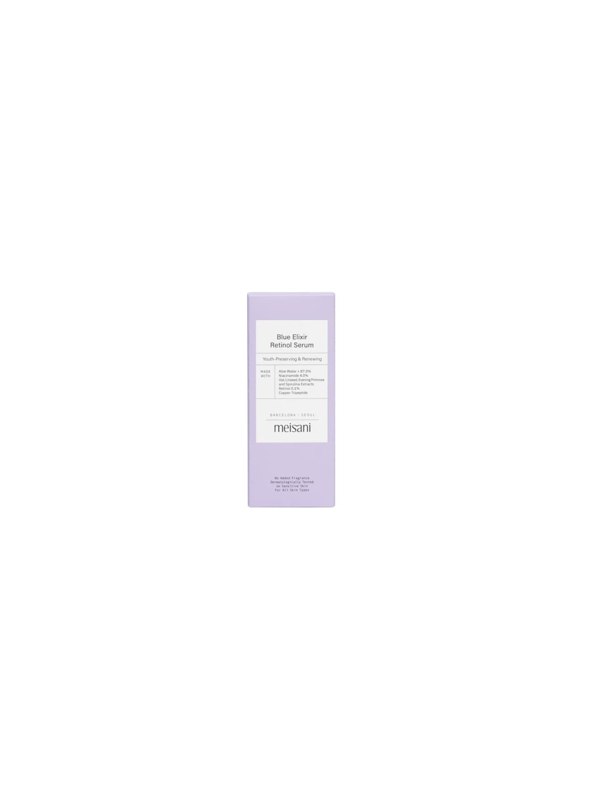 Meisani BLUE ELIXIR siero al retinolo 15ml per donna Meisani www.essenzetotalstyle.com 