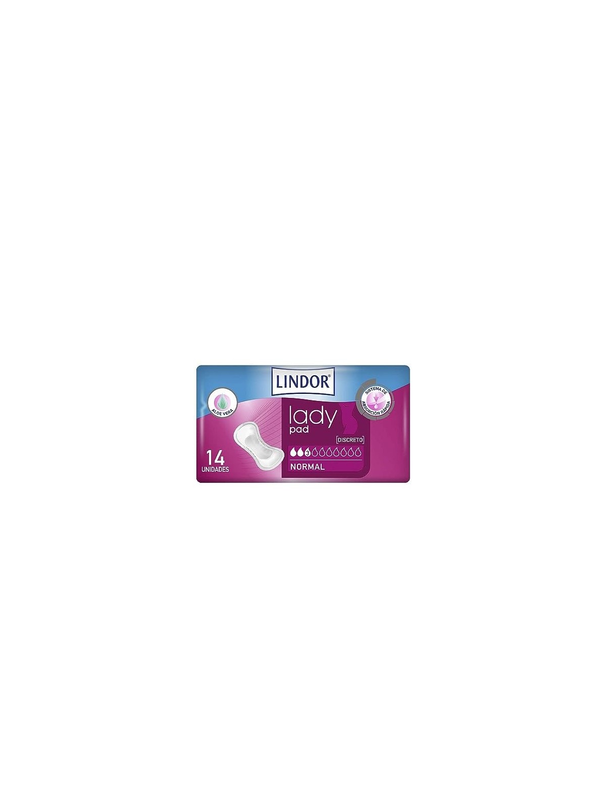 Lindor LADY PAD normale 3 gocce 14 unit unisex