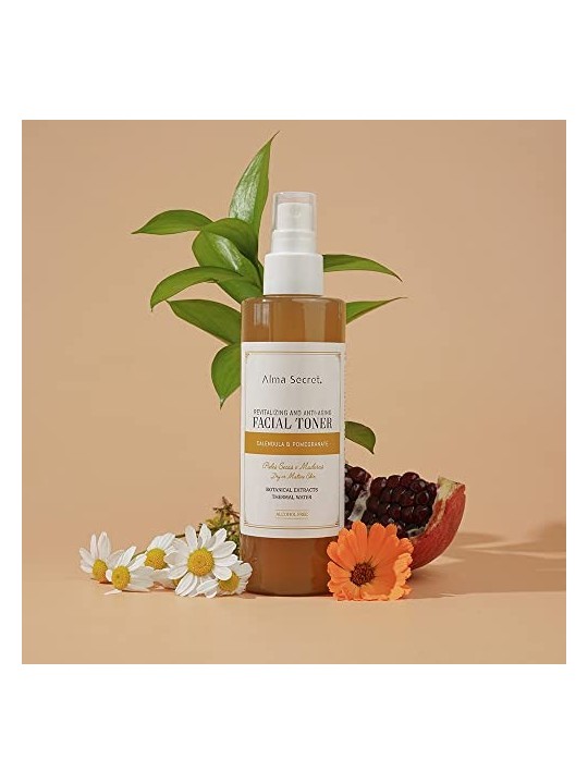 Tonico Viso Rivitalizzante e Anti-Aging con Calendula e Melograno 200ml