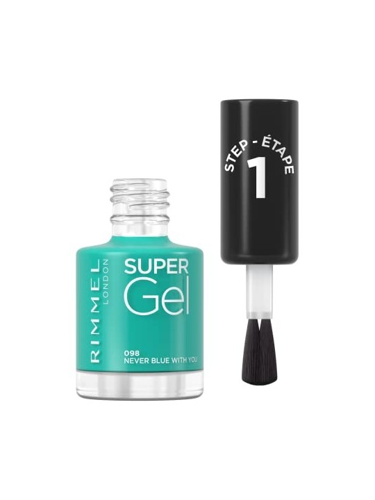 Rimmel Super Gel STEP1 Smalto Gel 098 Never Blue With You