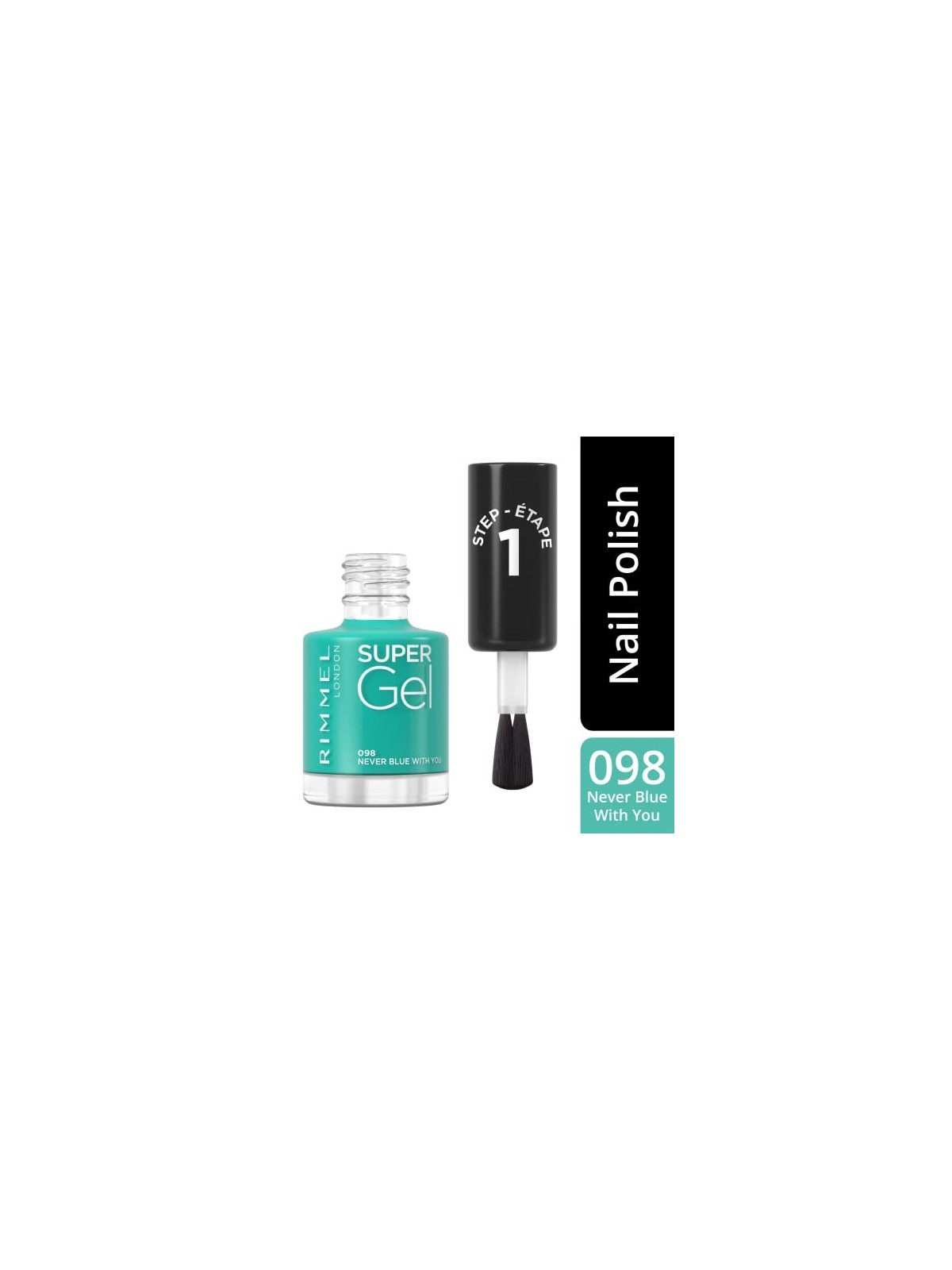 Rimmel Super Gel STEP1 Smalto Gel 098 Never Blue With You