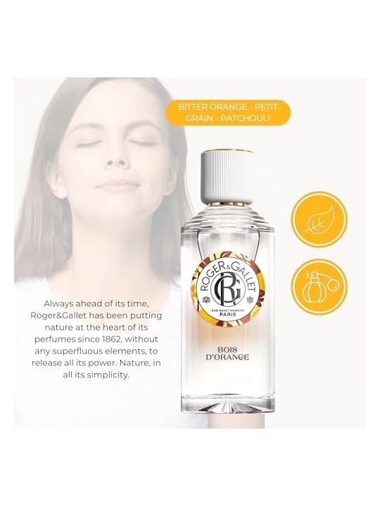 Roger & Gallet Bois D'Orange Wellbeing Fragrant Water 100ml Natural Spray