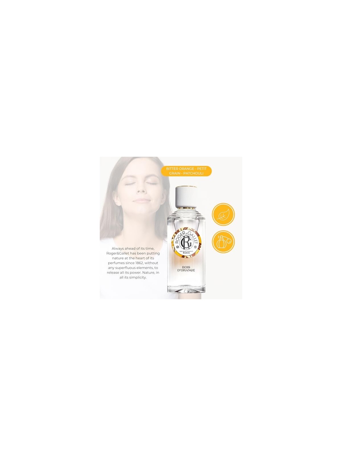 Roger & Gallet Bois D'Orange Wellbeing Fragrant Water 100ml Natural Spray