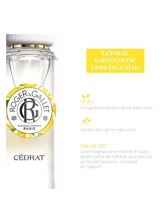 Roger & Gallet Cedrat Wellbeing Fragrant Water 30ml Natural Spray