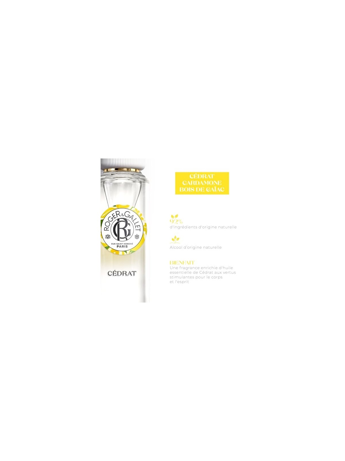 Roger & Gallet Cedrat Wellbeing Fragrant Water 30ml Natural Spray