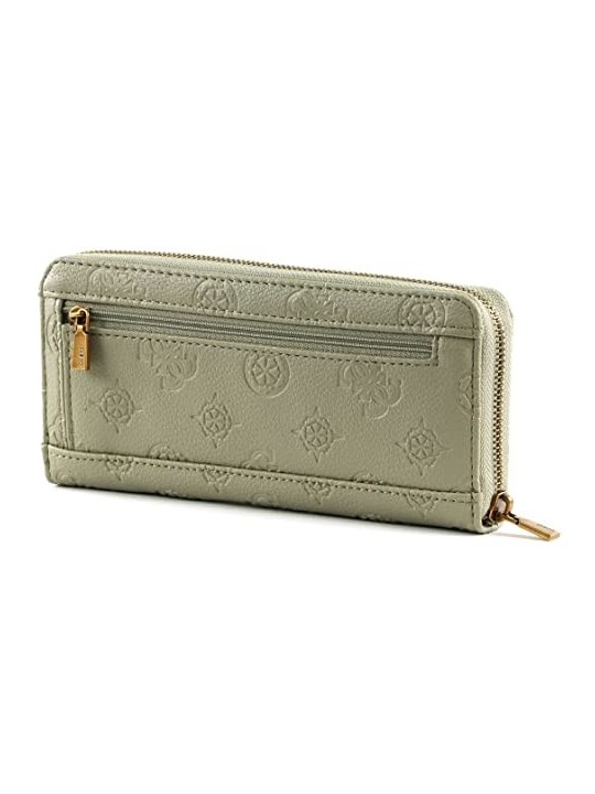 Guess Synthetic Helaina Wallet with 3-Sided Zip Closure