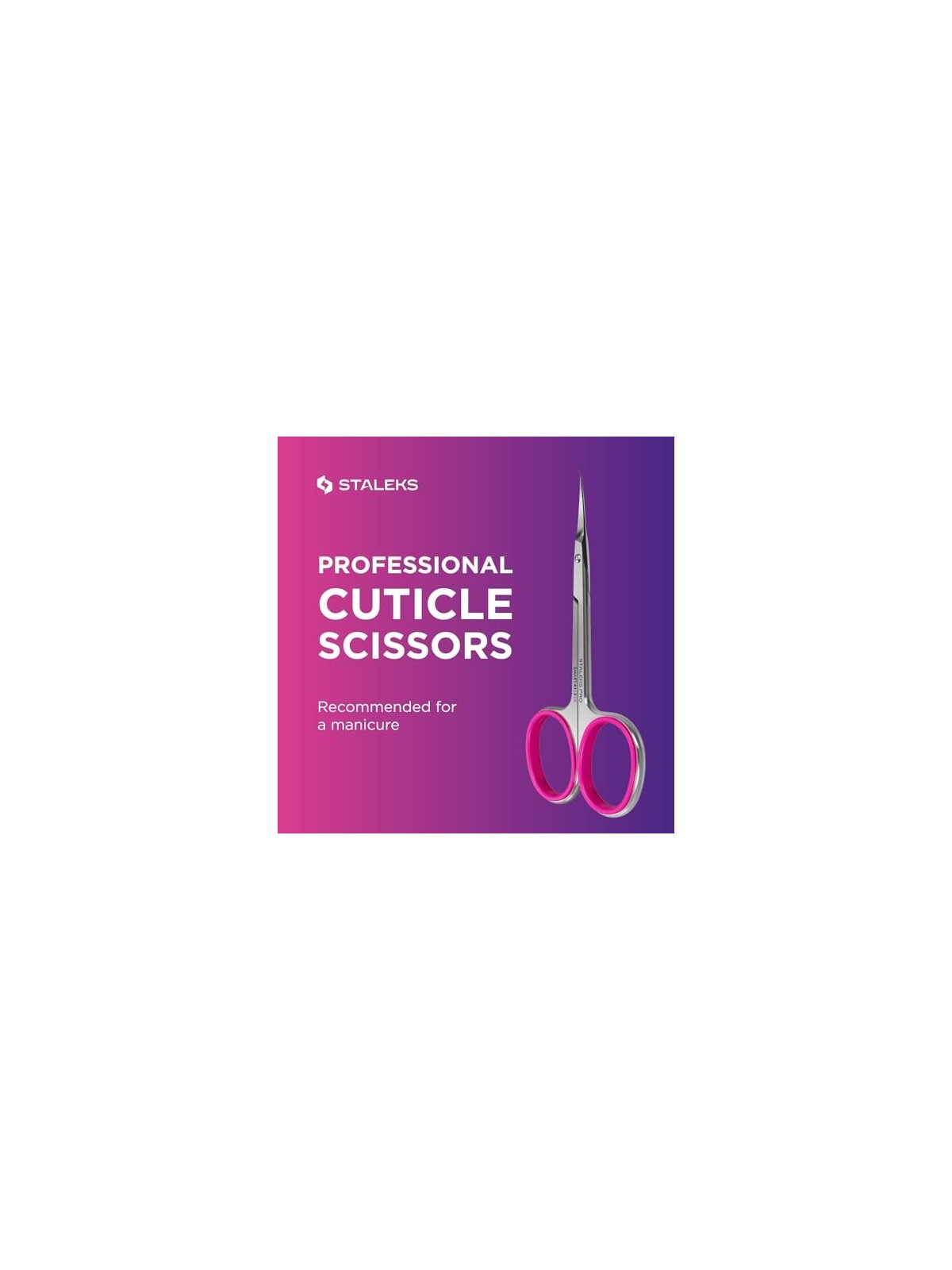 Staleks Forbici per cuticole professionali Smart 41 Tipo 3 con gancio
