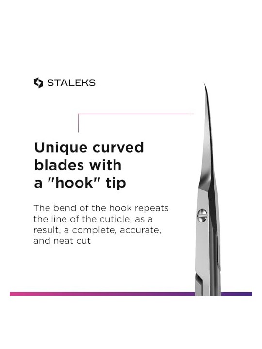 Staleks Forbici per cuticole professionali Smart 41 Tipo 3 con gancio