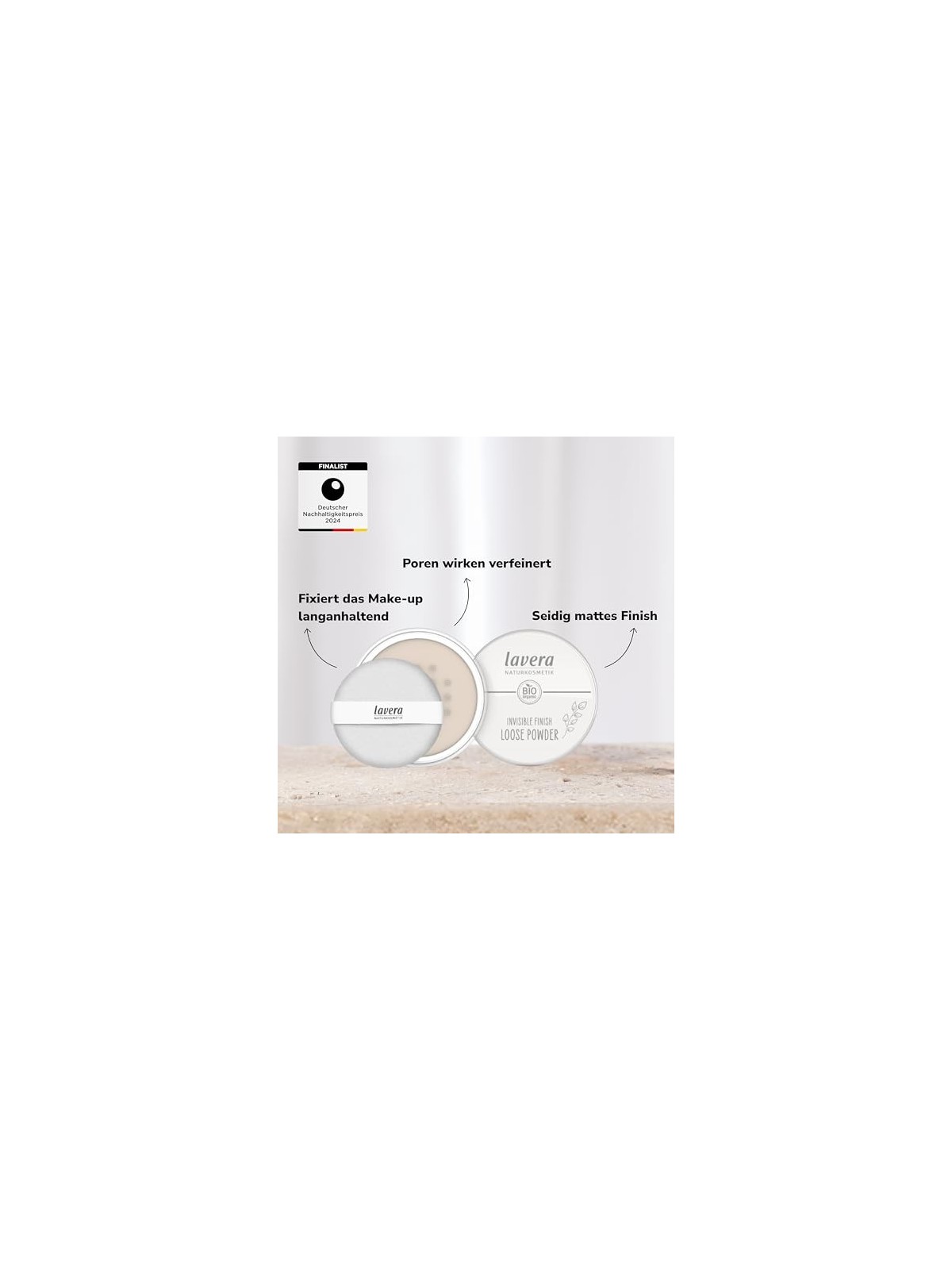 Cipria in polvere Lavera con finitura invisibile 11 g donna Transparent
