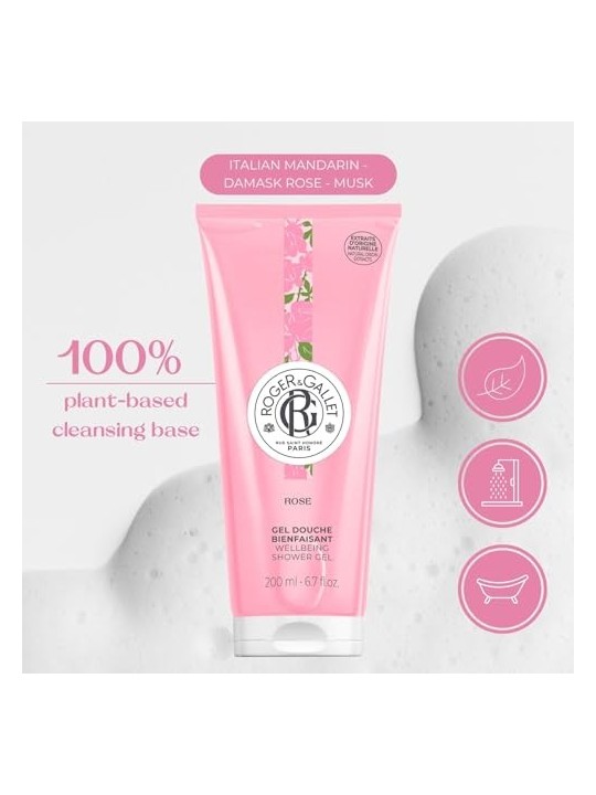 Gel doccia benessere ROSE 200ml unisex