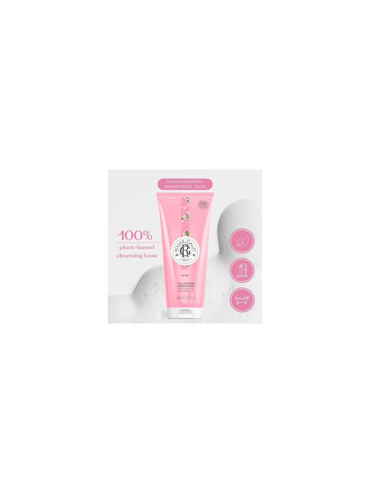 Gel doccia benessere ROSE 200ml unisex