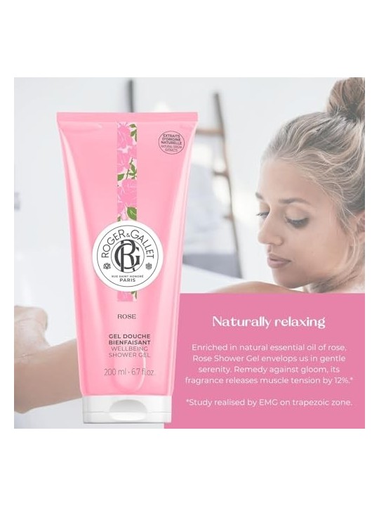 Gel doccia benessere ROSE 200ml unisex