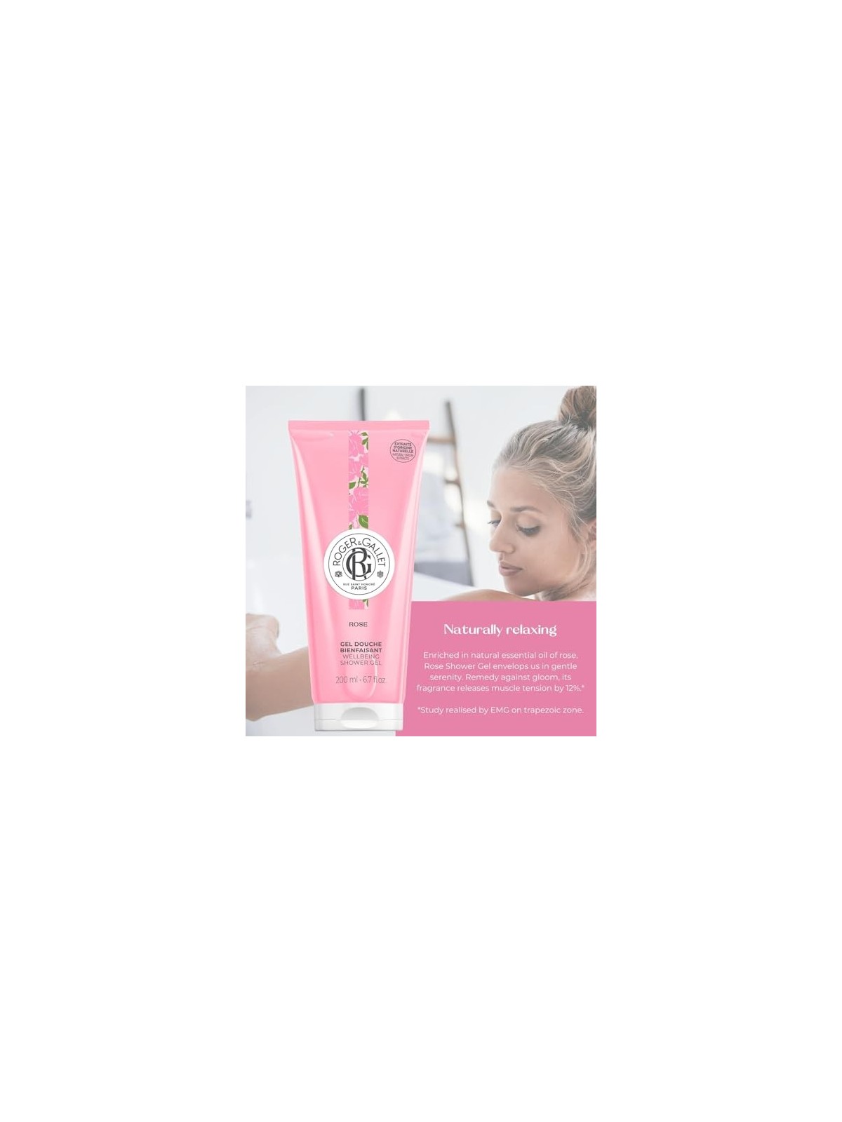 Gel doccia benessere ROSE 200ml unisex