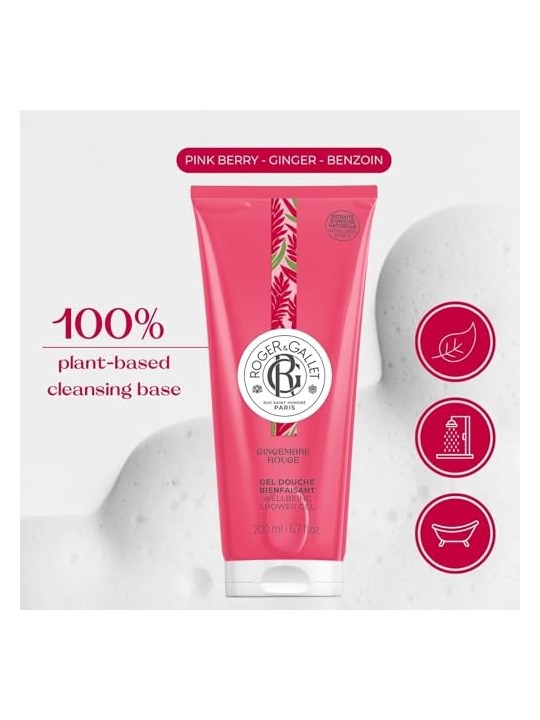 Gel doccia benessere Roger & Gallet GINGEMBRE ROUGE 200 ml