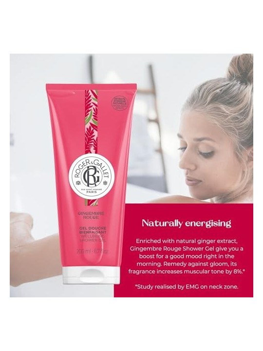 Gel doccia benessere Roger & Gallet GINGEMBRE ROUGE 200 ml