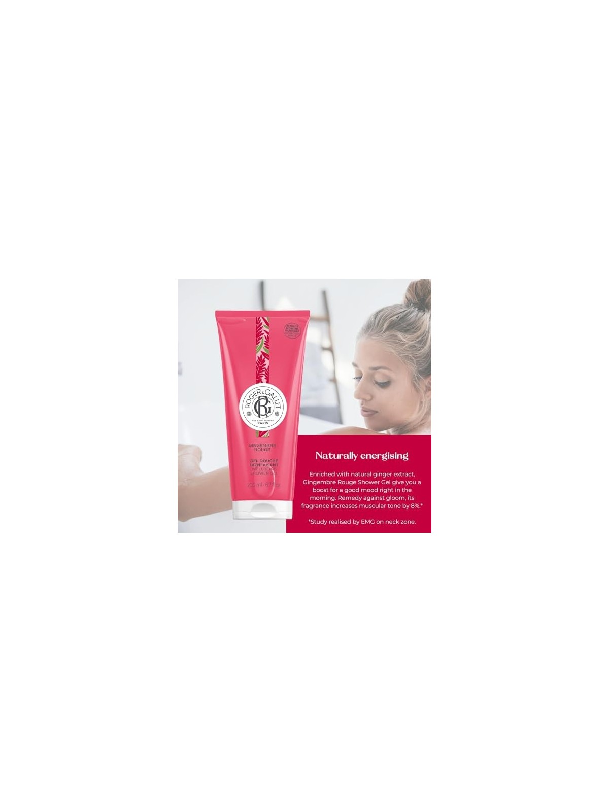 Gel doccia benessere Roger & Gallet GINGEMBRE ROUGE 200 ml