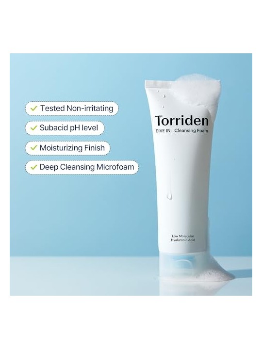 Torriden Dive In Low Molecular Hyaluronic Cleansing Foam 150ml Torriden www.essenzetotalstyle.com 