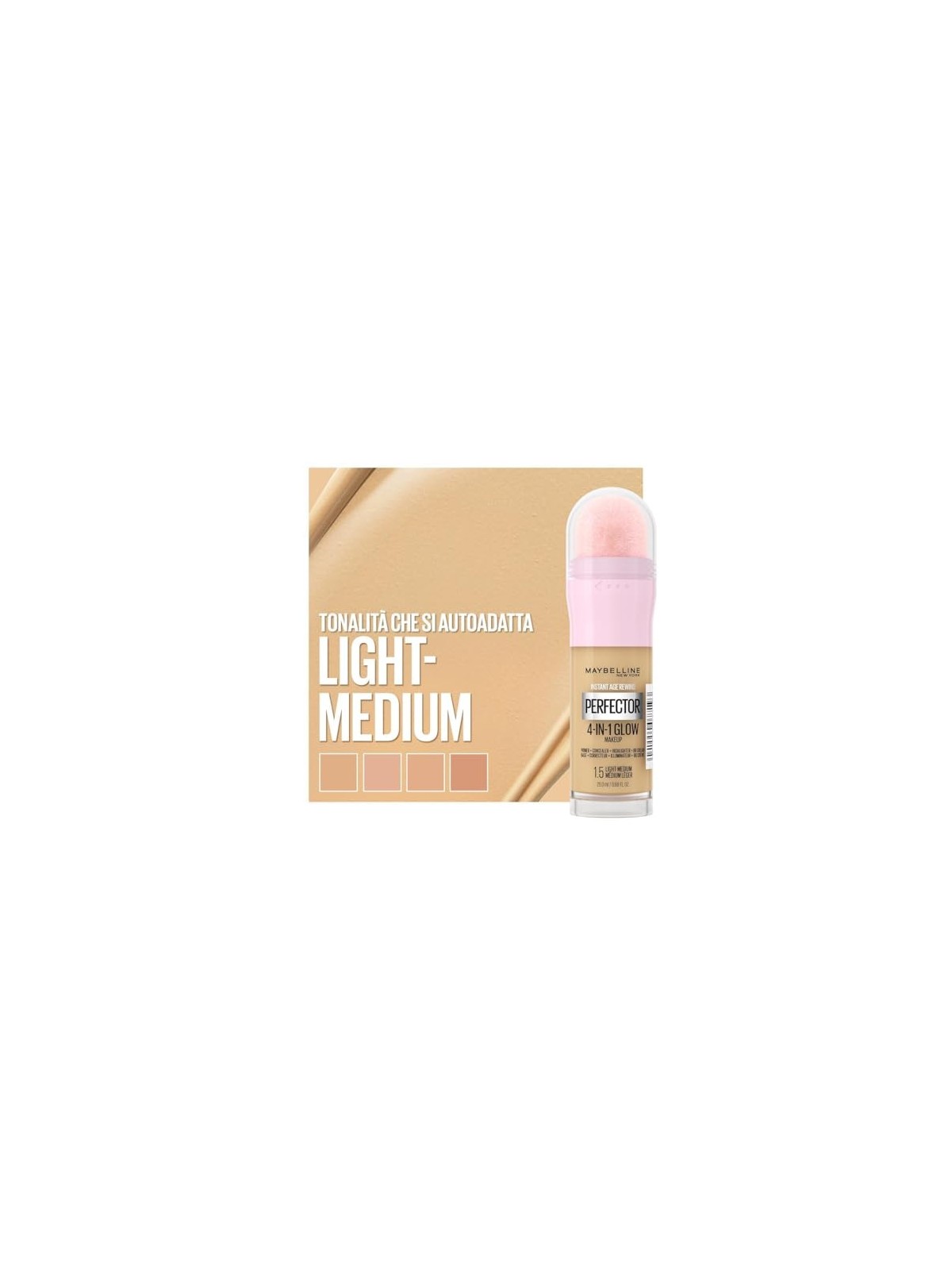 Fondotinta Istantaneo 4-in-1 Effetto Luminoso 20 ml 1 5 Medio Chiaro donna