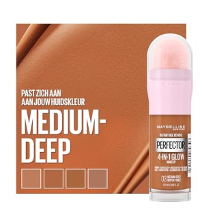 Maybelline Trucco luminoso 4 in 1 Perfector istantaneo 20 ml donna  03 Med Deep