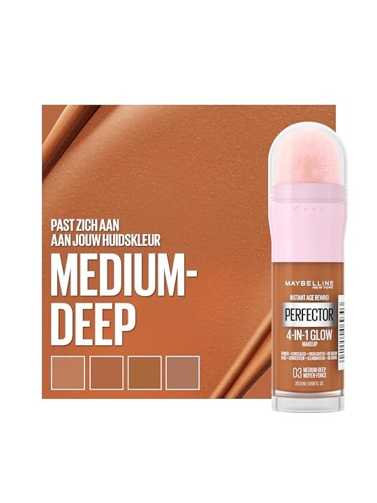 Maybelline Trucco luminoso 4 in 1 Perfector istantaneo 20 ml donna 03 Med Deep