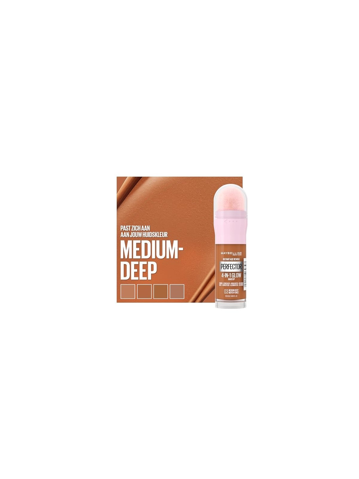 Maybelline Trucco luminoso 4 in 1 Perfector istantaneo 20 ml donna 03 Med Deep