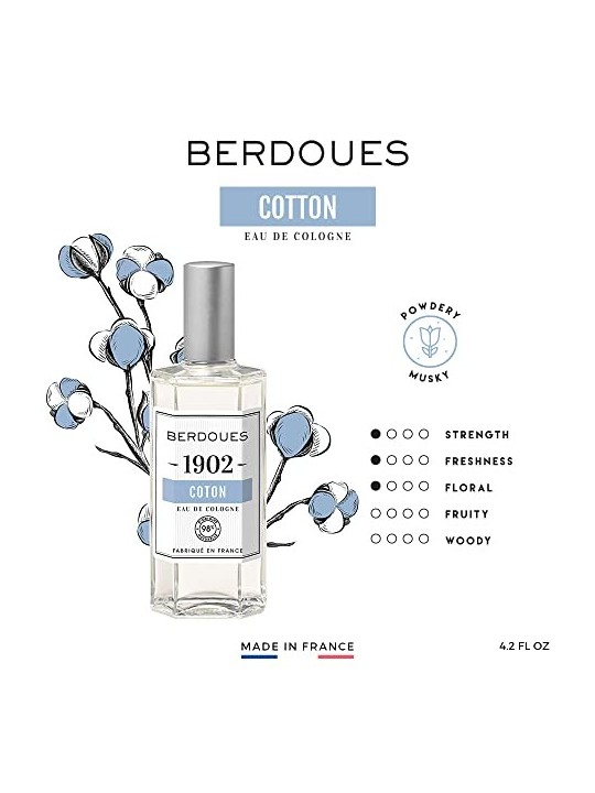 BERDOUES Coton Eau de cologne spray 125ml