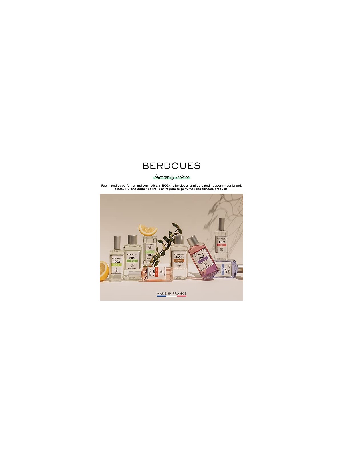 BERDOUES Coton Eau de cologne spray 125ml