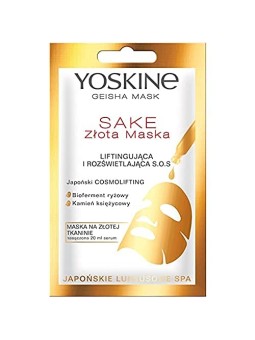 YOSKINE Sake Gold maschera liftante e illuminante SOS Bioferment Rice Moonstone 20ml