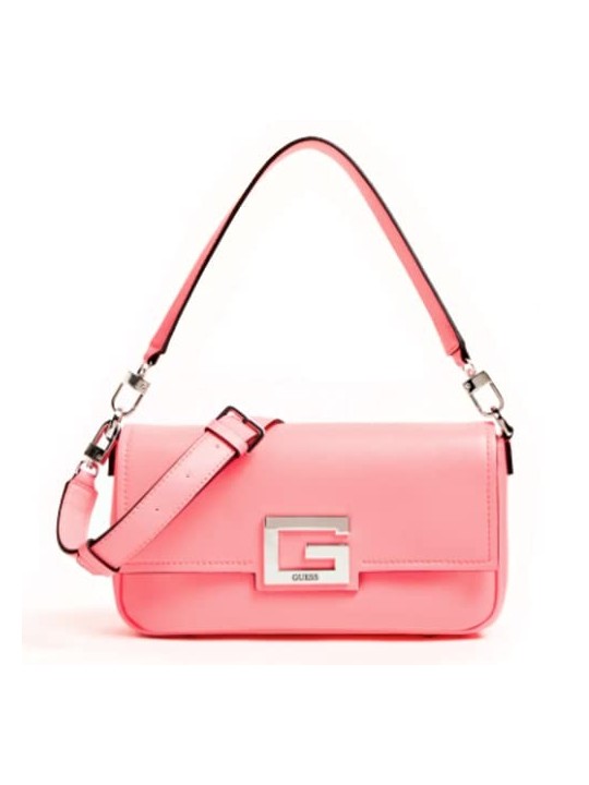 Guess Brightside Poliuretano Logo 4G Neon Rosa Donna