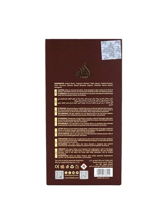 Profumo unisex Lattafa Perfumes Eternal Oud EDP 100ml