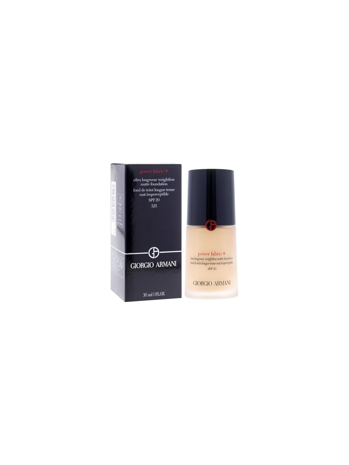 Fondotinta Armani Power Fabric opaco ultra longwear 30 ml donna 3.25