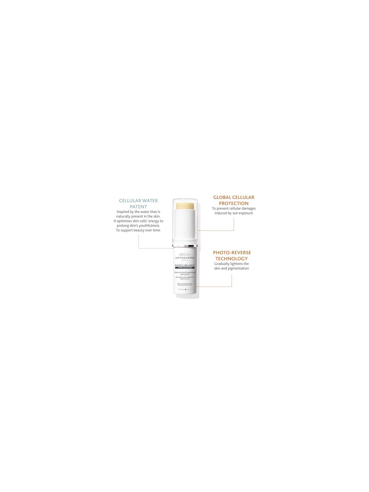 INSTITUT ESTHEDERM PHOTO REVERSE bastoncino illuminante antimacchie scure 10 gr donna