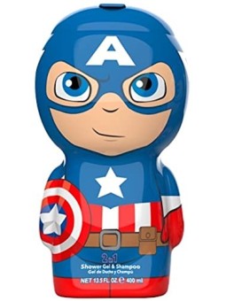 Gel shampoo uomo Cartoon CAPTAIN AMERICA 400ml per uomo