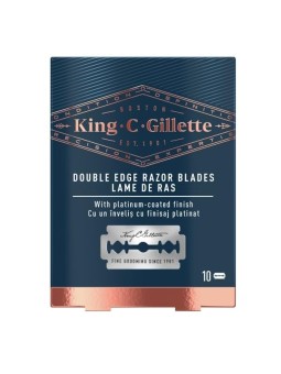 Lamette da barba Gillette King Double Edge uomo 10 unit