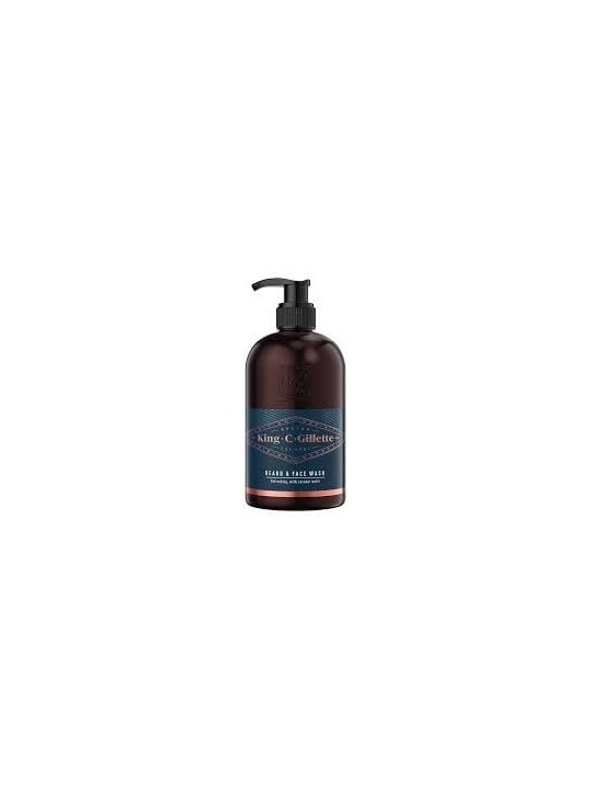 Shampoo detergente per barba e viso King uomo 350ml