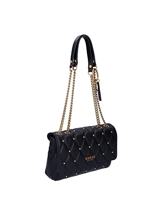 Guess Triana Borsa a Tracolla in Poliestere Nero HWQS8553210BLA 26 x 16 x 9 cm donna