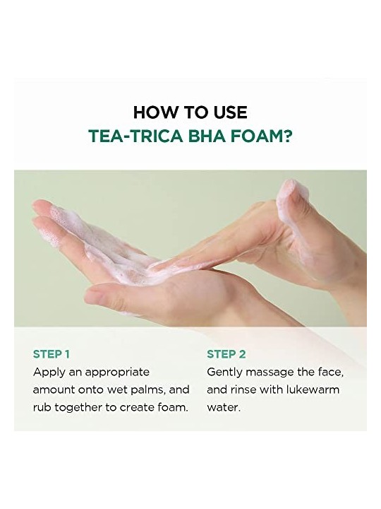 SKIN1004 TeaTrica BHA Foam Schiuma detergente per pelle a tendenza acneica donna 125ml
